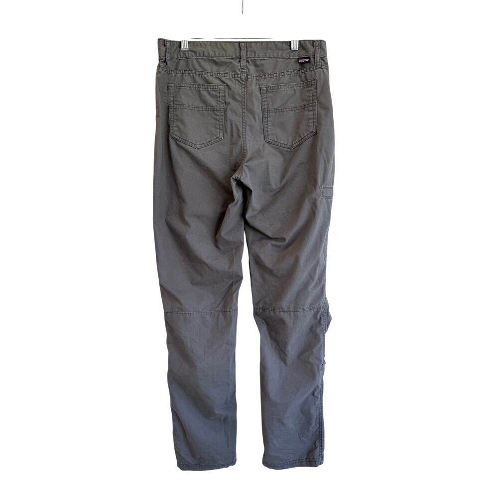 Patagonia Pants Size 8 Gray Organic Cotton Stretch Outdoor Utility Straight Legs - Picture 3 of 8
